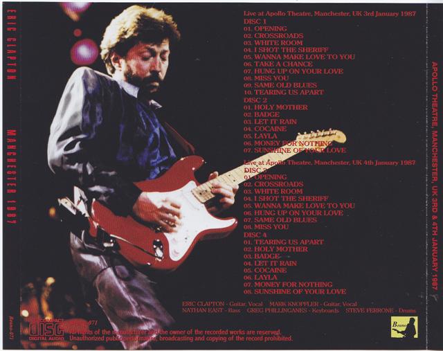Eric Clapton / Manchester 1987 / 4CD – GiGinJapan