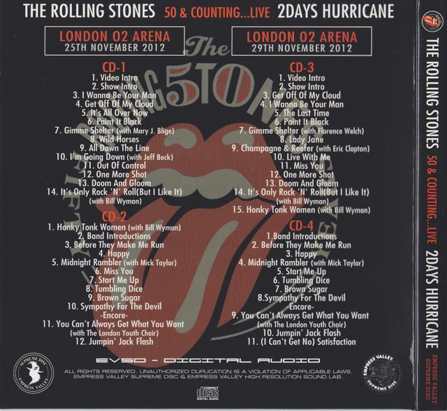 Rolling Stones / 50 & Counting Live 2 Days Hurricane / 4CD foldup