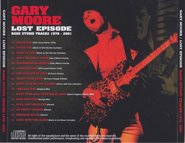 Gary Moore / Lost Episode Rare Studio Tracks 1978-2001 / 1CD