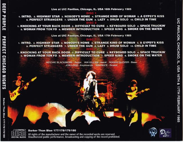Deep Purple / Perfect Chicago NIghts / 4CD – GiGinJapan