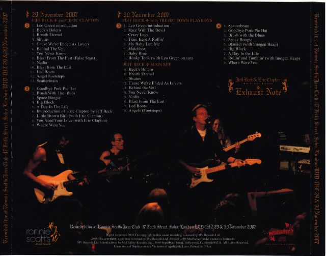 Jeff Beck & Eric Clapton / Exhaust Note / 4CD – GiGinJapan