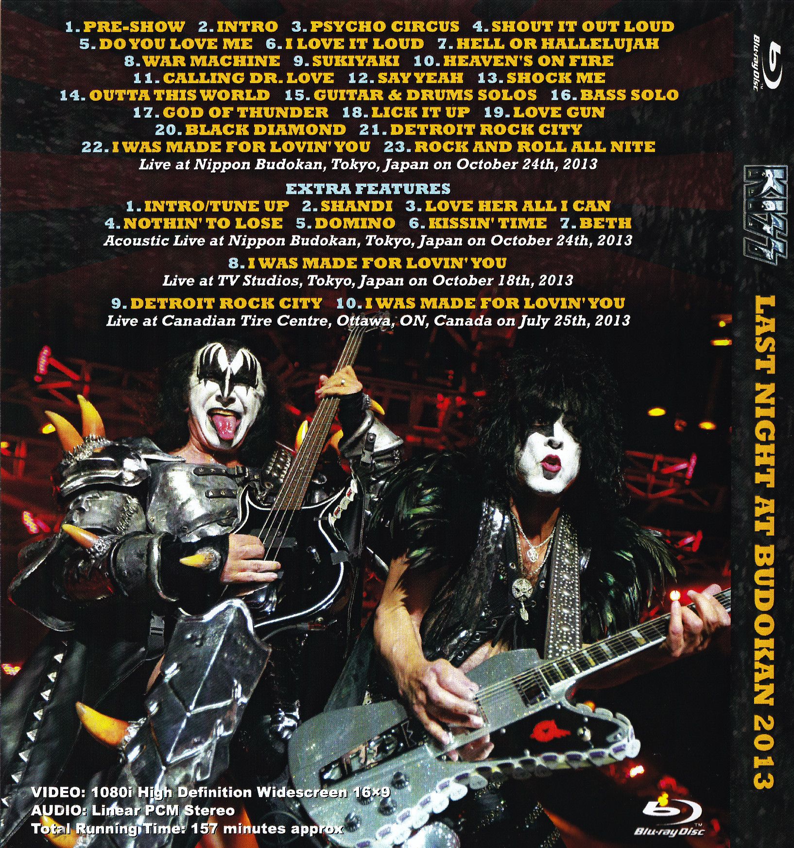 Kiss / Last Night At Budokan 2013 / 1 Blu Ray R – GiGinJapan
