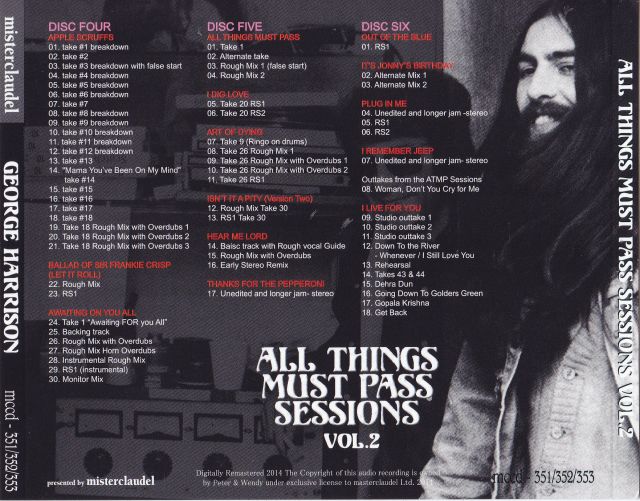 George Harrison All Thing Must Pass Sessions 6cd With Slipcase Giginjapan