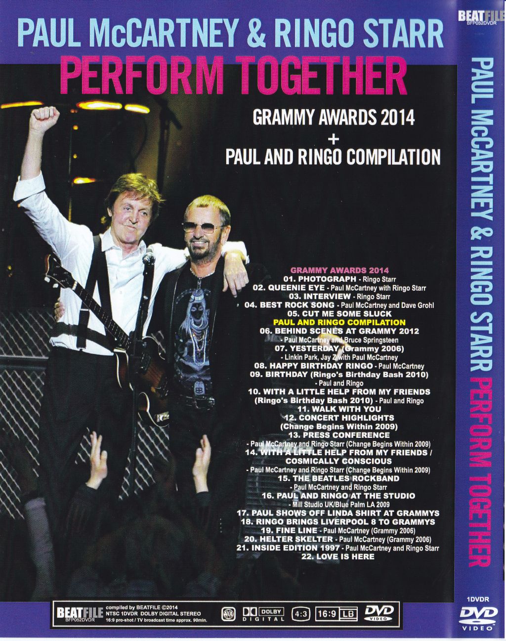 Paul McCartney & Ringo Starr / Perform Together / 1DVDR – GiGinJapan