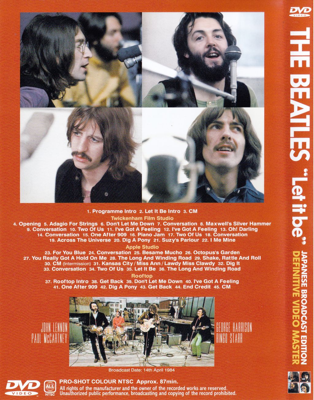 Beatles / Let It Be Definitive Video Master / 1DVD – GiGinJapan