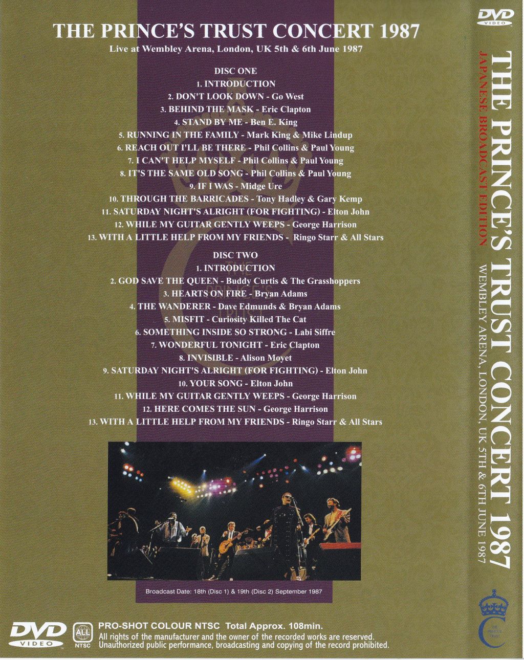 Various Artists / The Princes Trust Concert 1987 / 2DVD – GiGinJapan