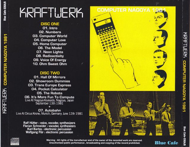 Kraftwerk / Computer Nagoya 1981 / 2CDR – GiGinJapan