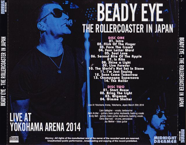 Beady Eye / The Rollercoaster In Japan / 2CDR – GiGinJapan