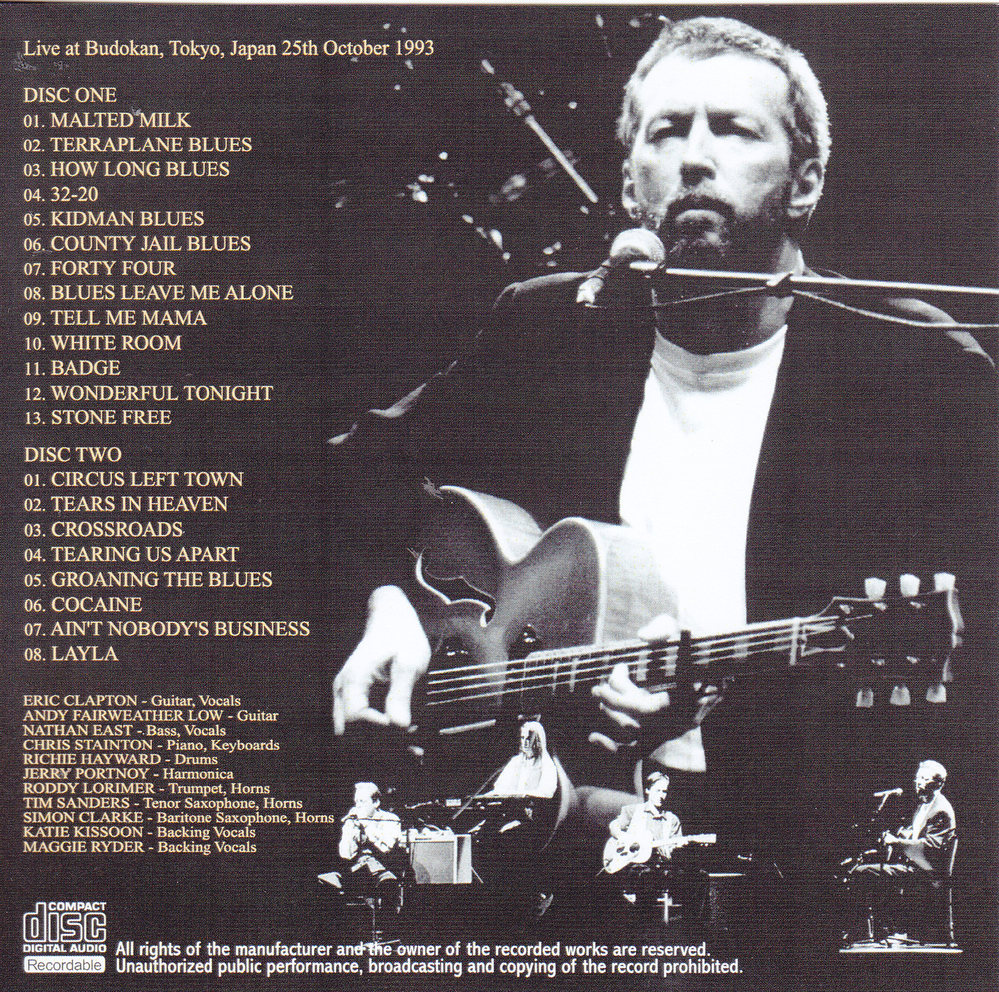 Eric Clapton/GUNFIGHT AT THE APOLLO/ ´93-