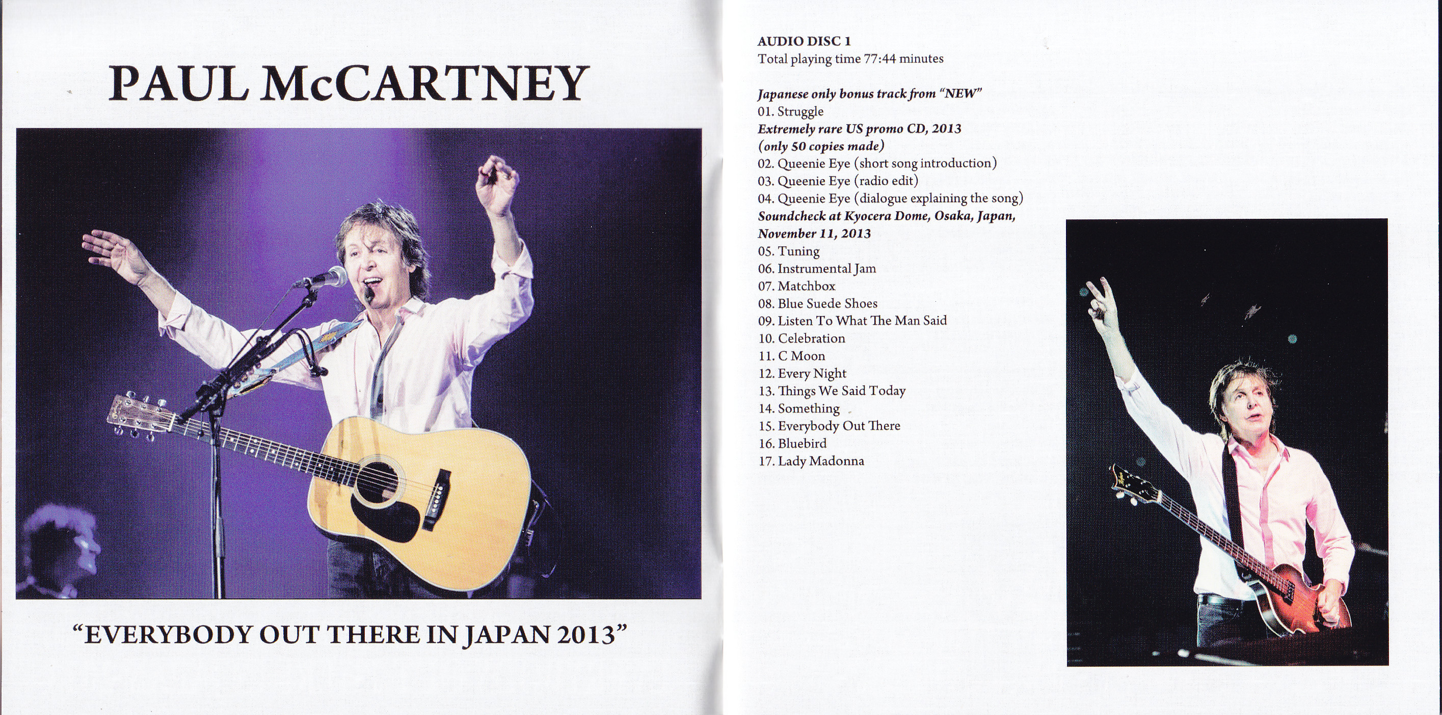 Paul McCartney / Everybody Out There In Japan 2013 / 13CD +2DVD 