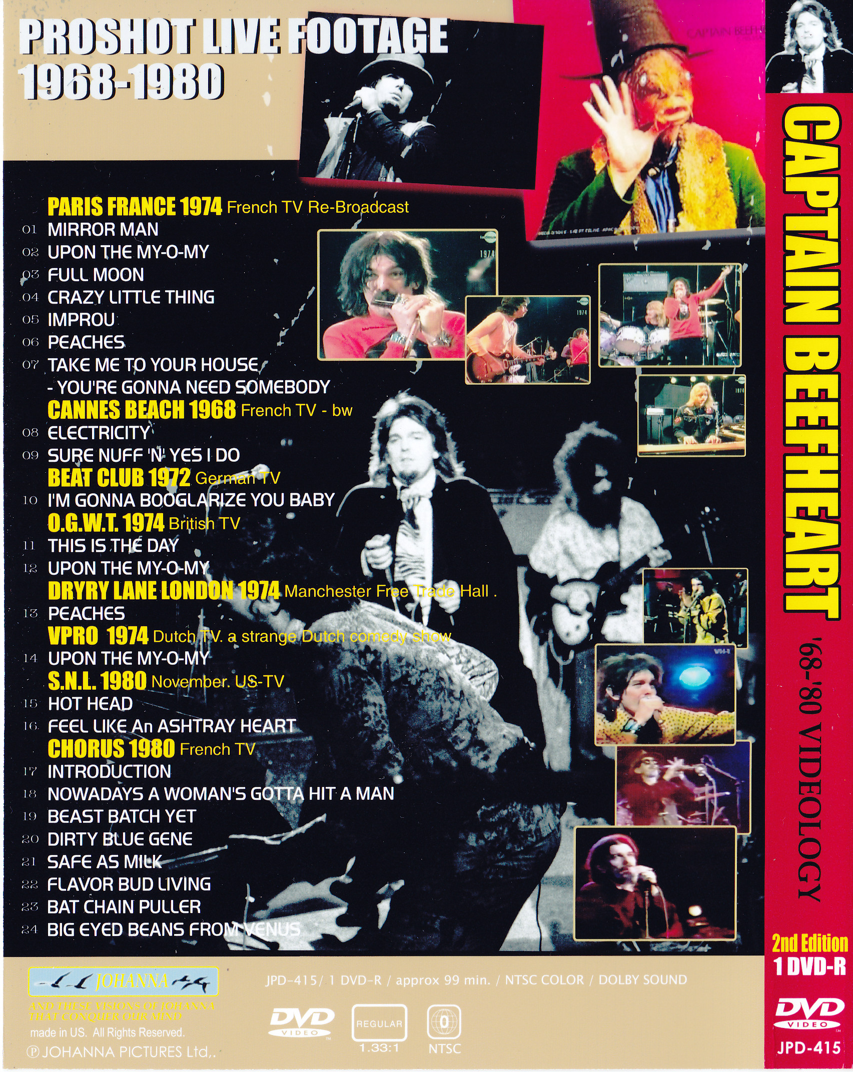 Captain Beefheart / 68-80 Videology 2nd Edition / 1DVDR – GiGinJapan