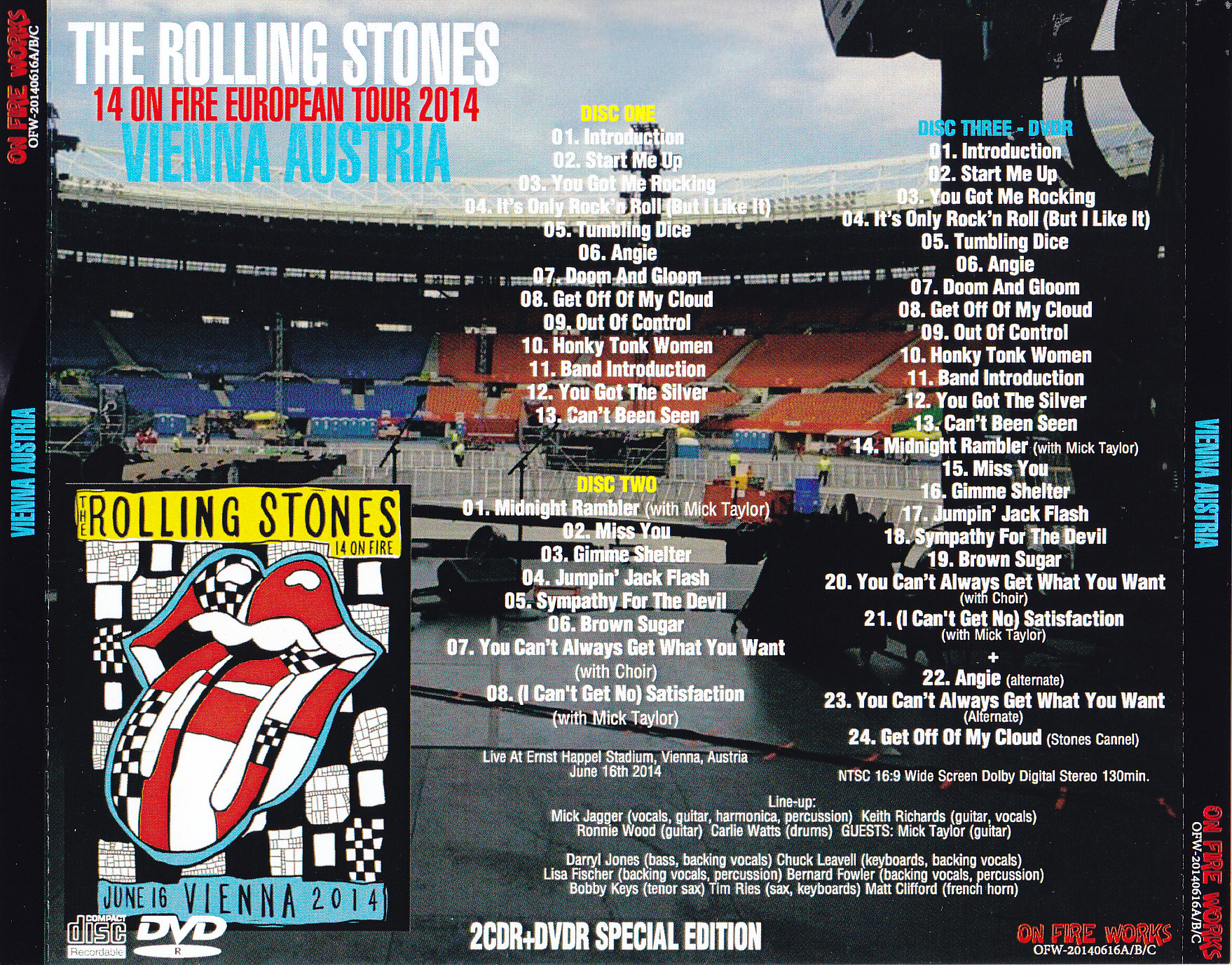 Rolling Stones / 14 On Fire European Tour 2014 Vienna Austria