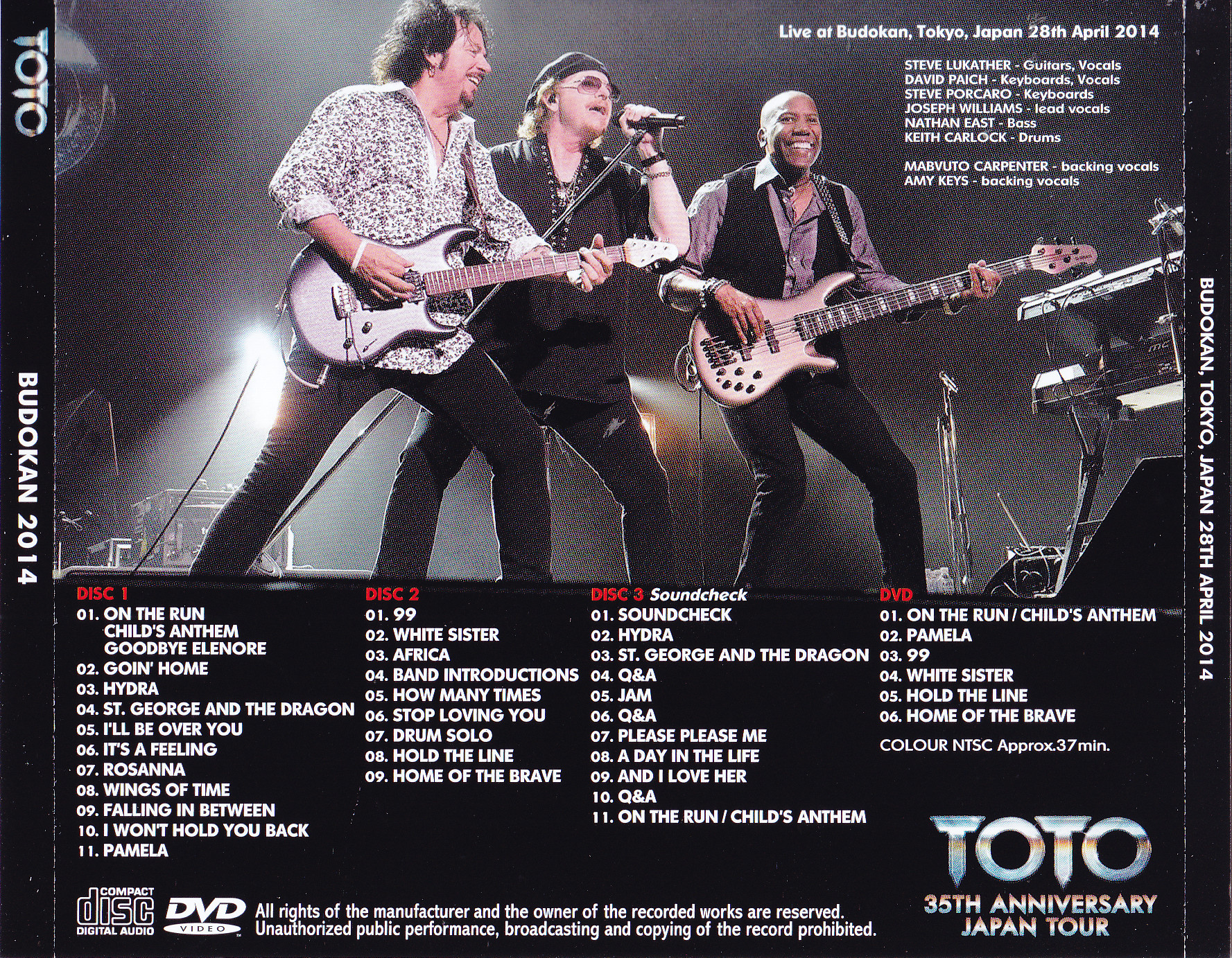 TOTO / Budokan 2014 / 3CD+1DVD – GiGinJapan