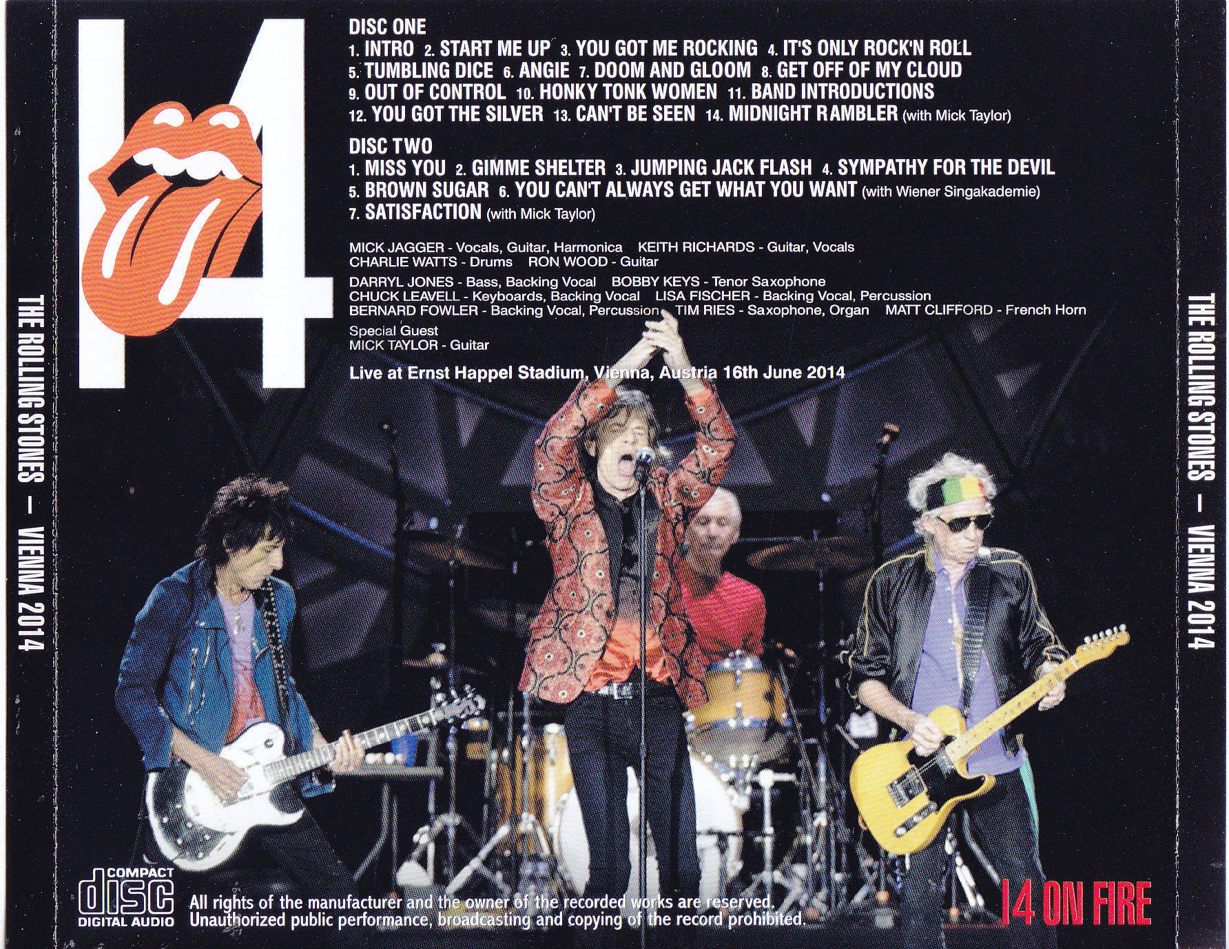 Rolling Stones / Vienna 2014 / 2CD – GiGinJapan