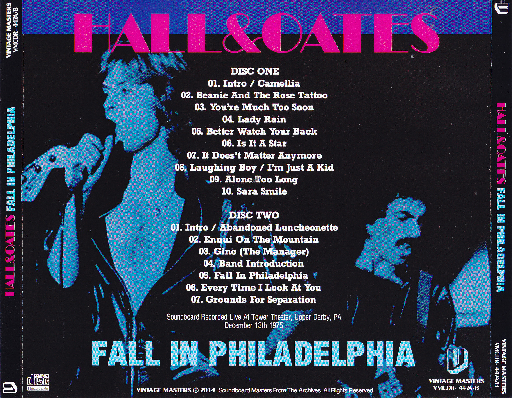 Daryl Hall & John Oates / Fall In Philadelphia / 2CDR – GiGinJapan