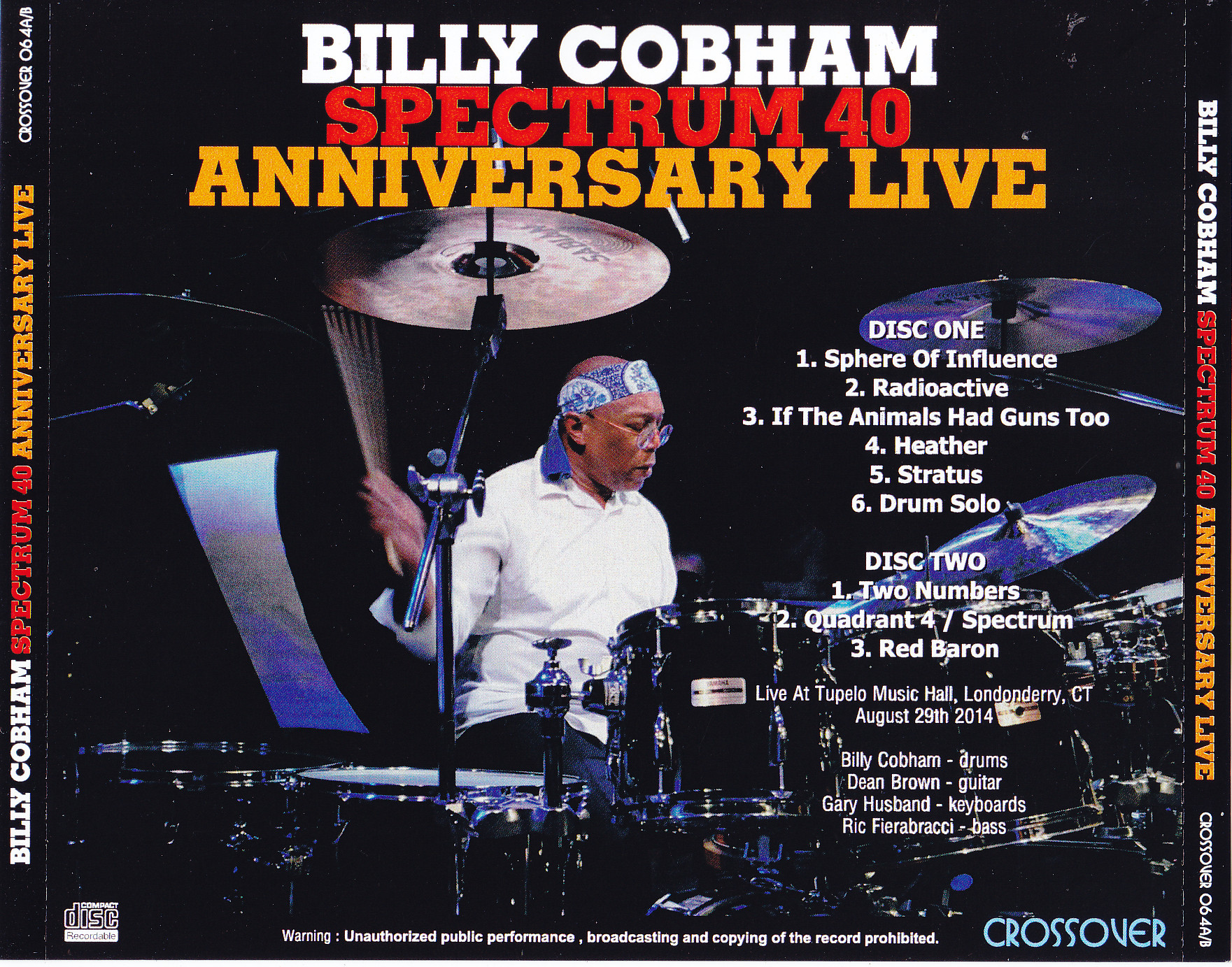 Billy Cobham / Spectrum 40 Anniversary Live / 2CDR – GiGinJapan