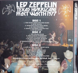 Led Zeppelin / Texas Hurricane Fort Worth 1977 /3CD+3Bonus CD Box