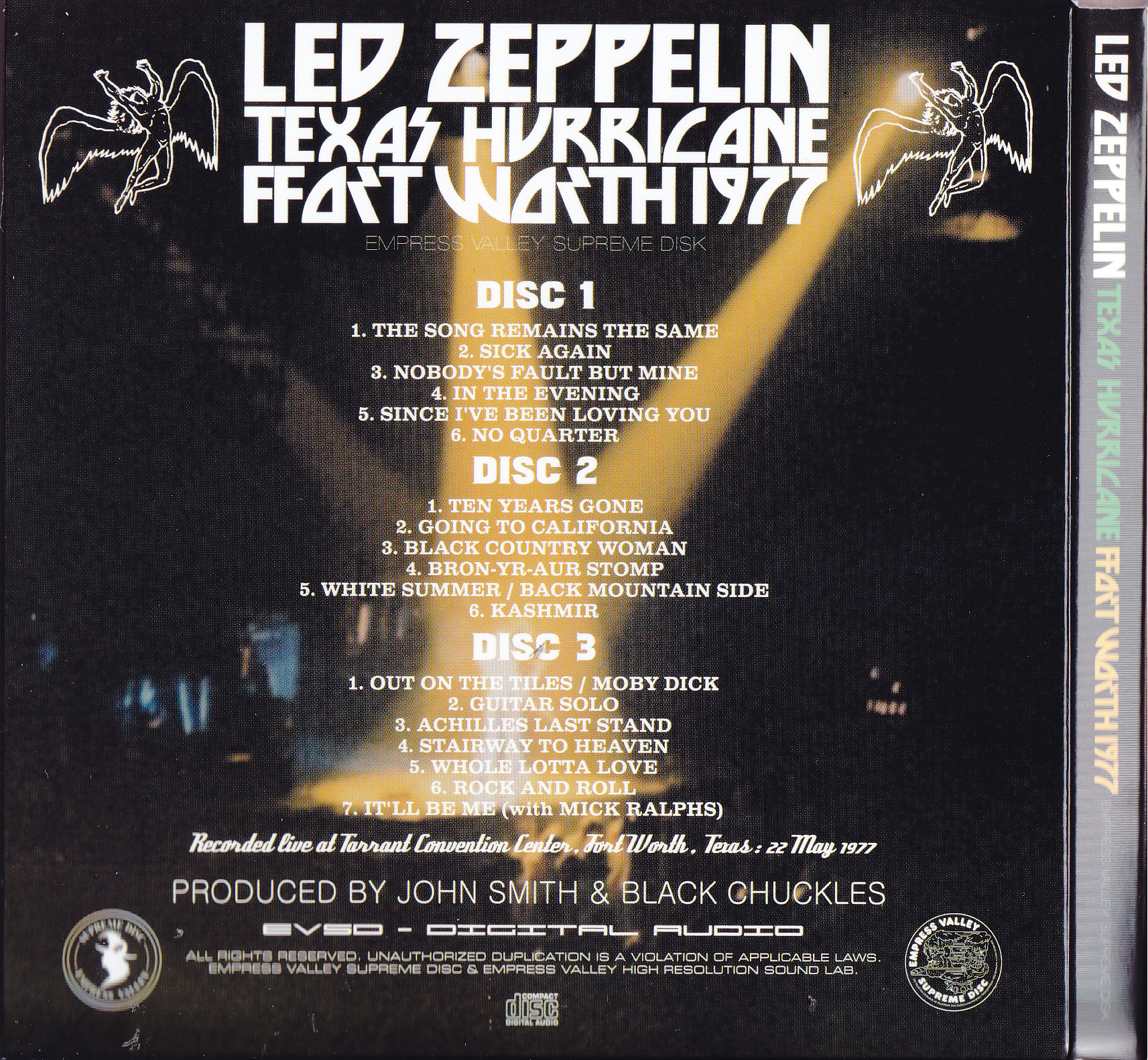 Led Zeppelin / Texas Hurricane Fort Worth 1977 /3CD+3Bonus CD Box