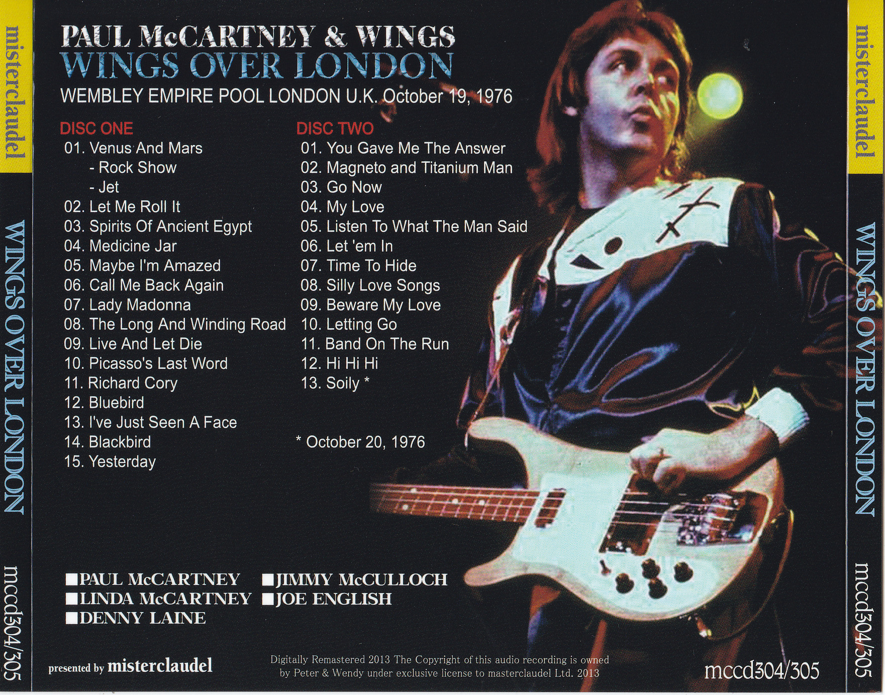 Paul McCartney & Wings / Wings Over London 1976 / 2CD WX OBI Strip 