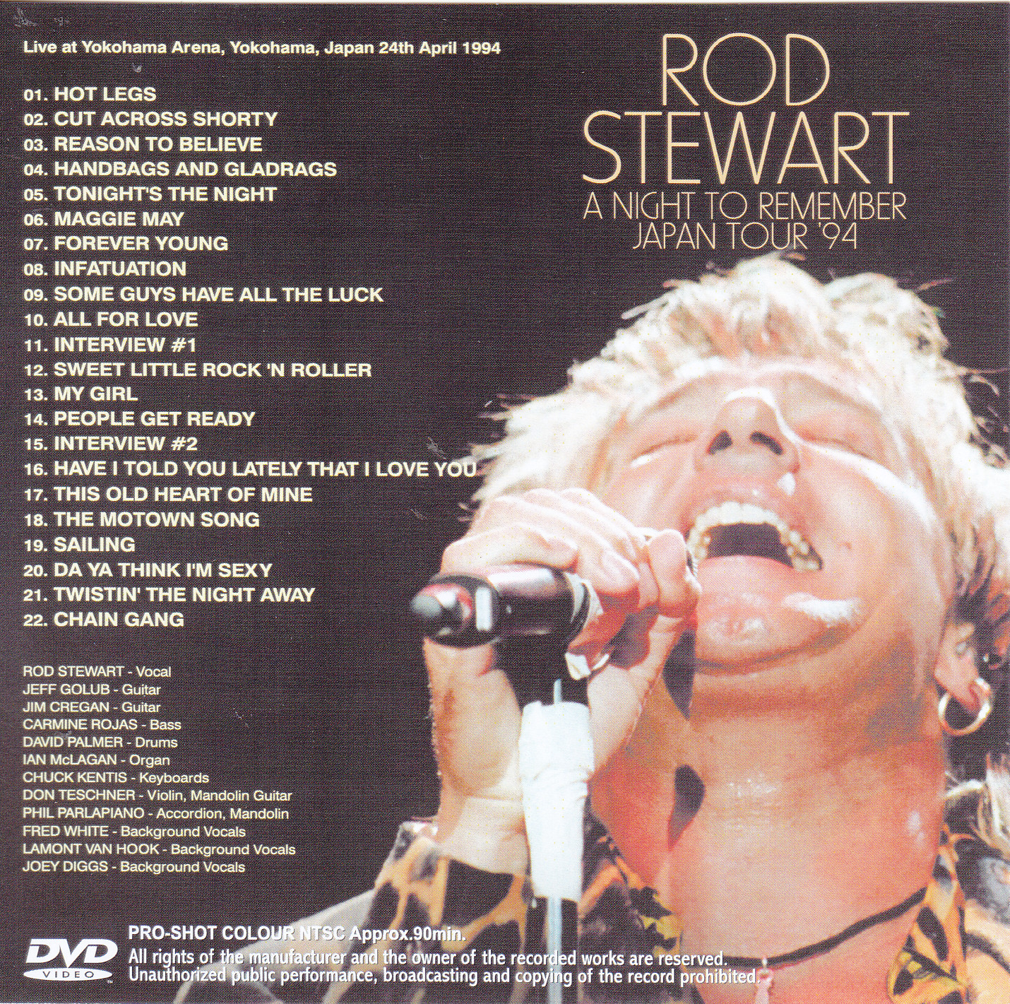 Rod Stewart / A Night To Remember Japan Tour 94 / 1DVDR – GiGinJapan