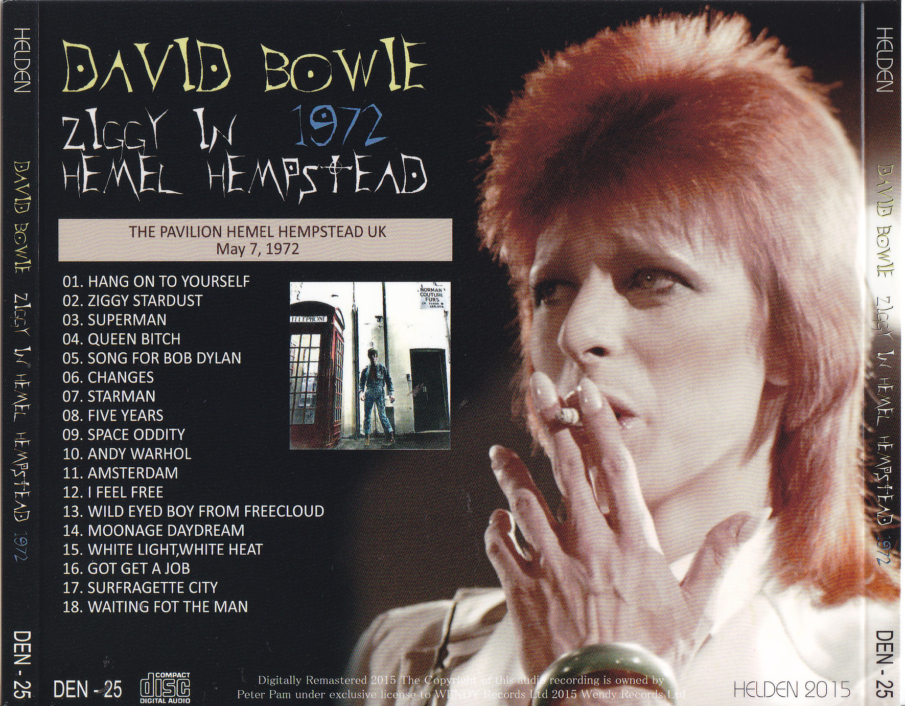 David Bowie / Ziggy In Hemel Hempstead 1972 / 1CD – GiGinJapan