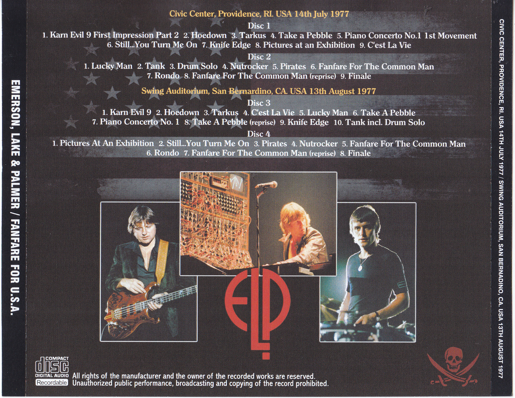 Emerson Lake u0026 Palmer / Fanfare For USA / 4CDR – GiGinJapan