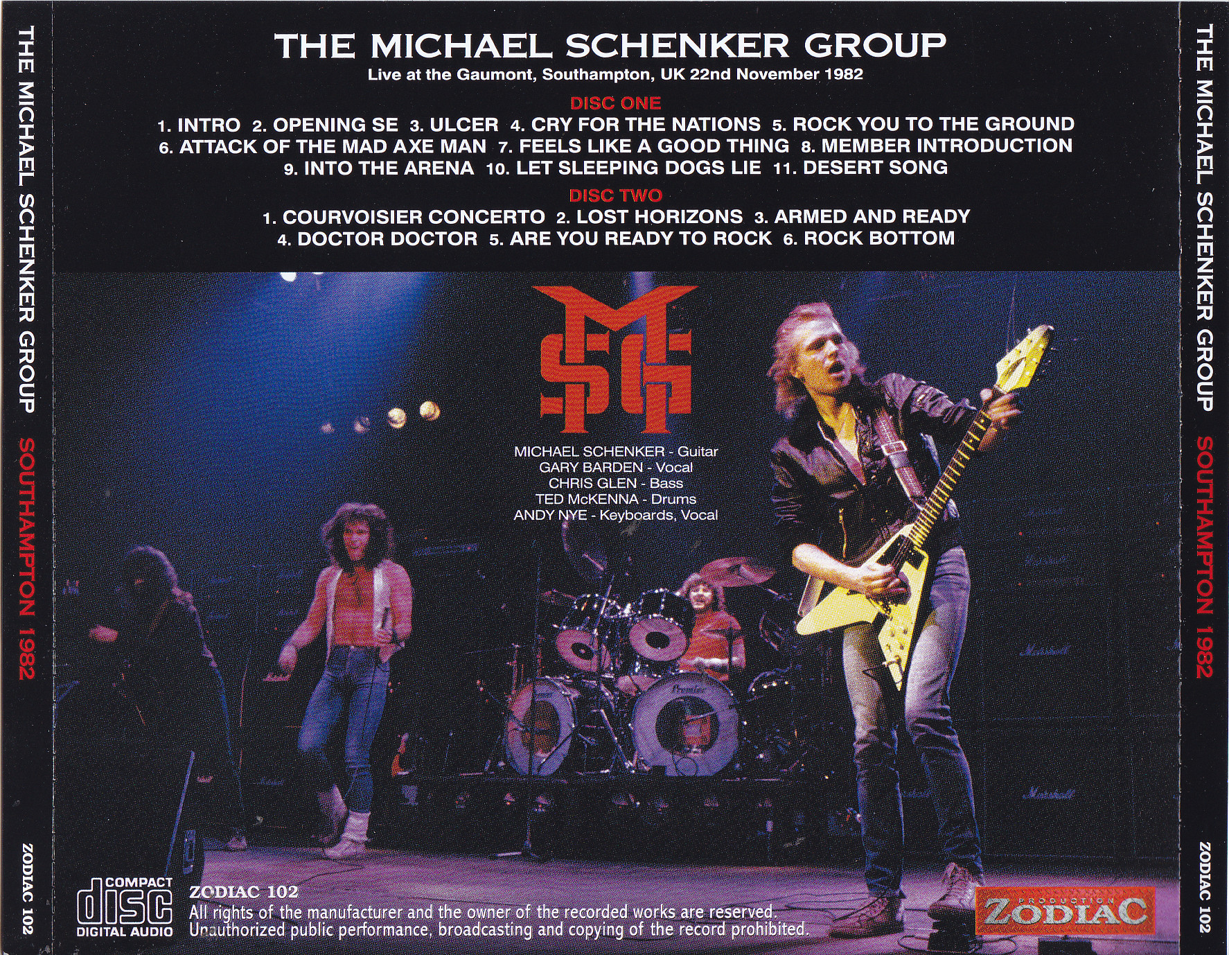 Michael Schenker Group / Southampton 1982 / 2CD – GiGinJapan