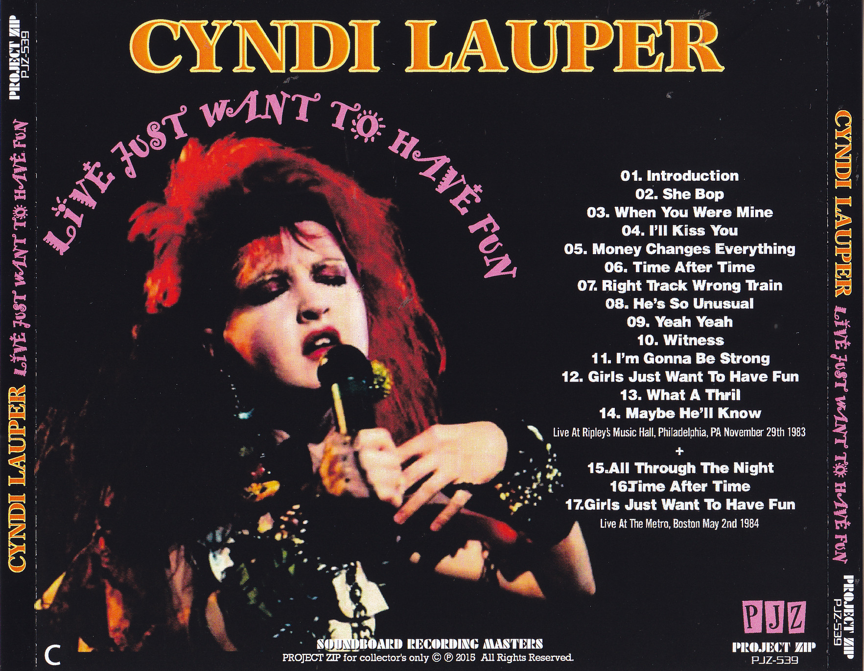 Cyndi Lauper Live Just Want To Have Fun 1cdr Giginjapan 5178