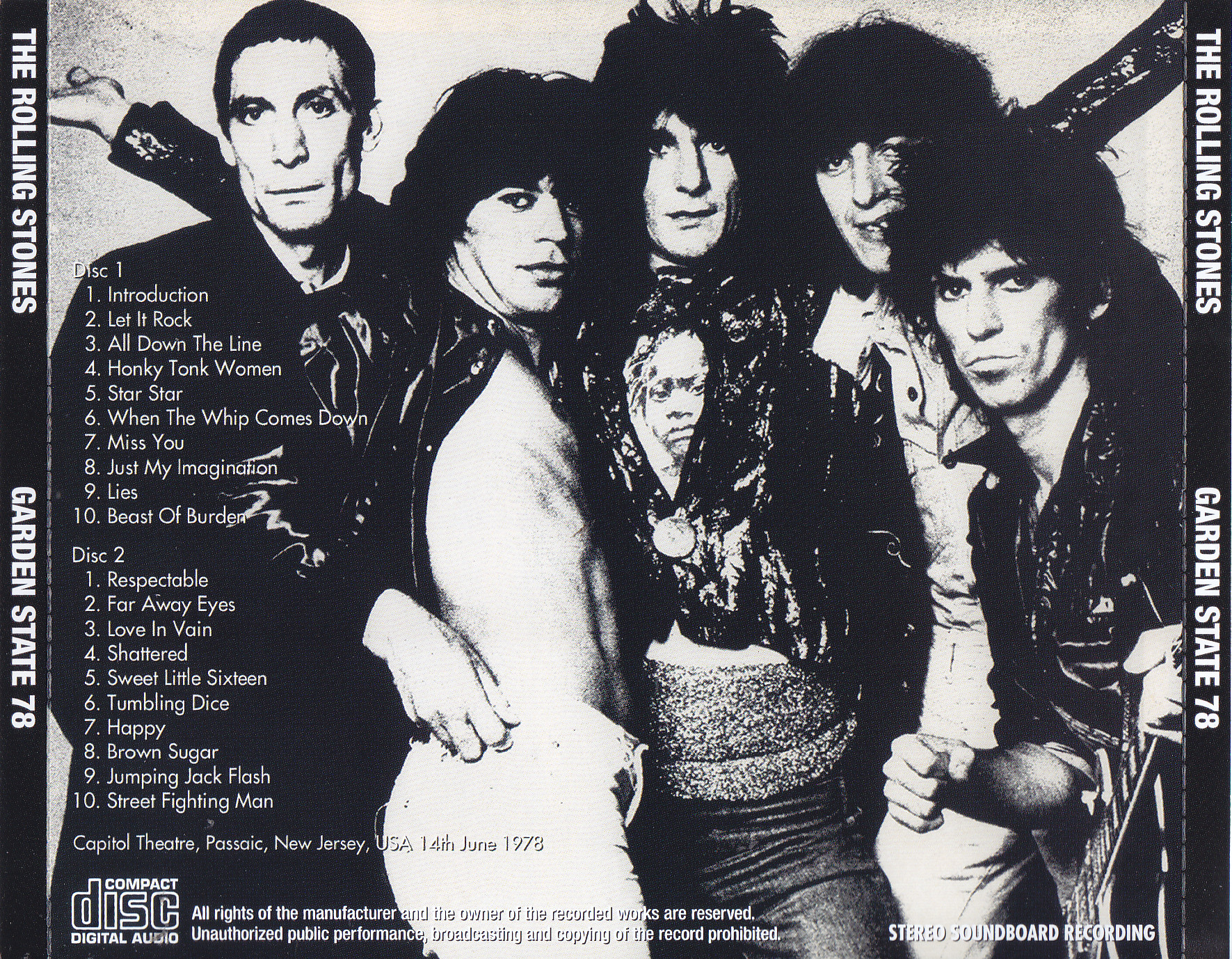 Rolling Stones / Garden State 78 / 2CD – GiGinJapan