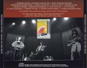 Rolling Stones / Milan 1970 2nd Show / 1CD – GiGinJapan