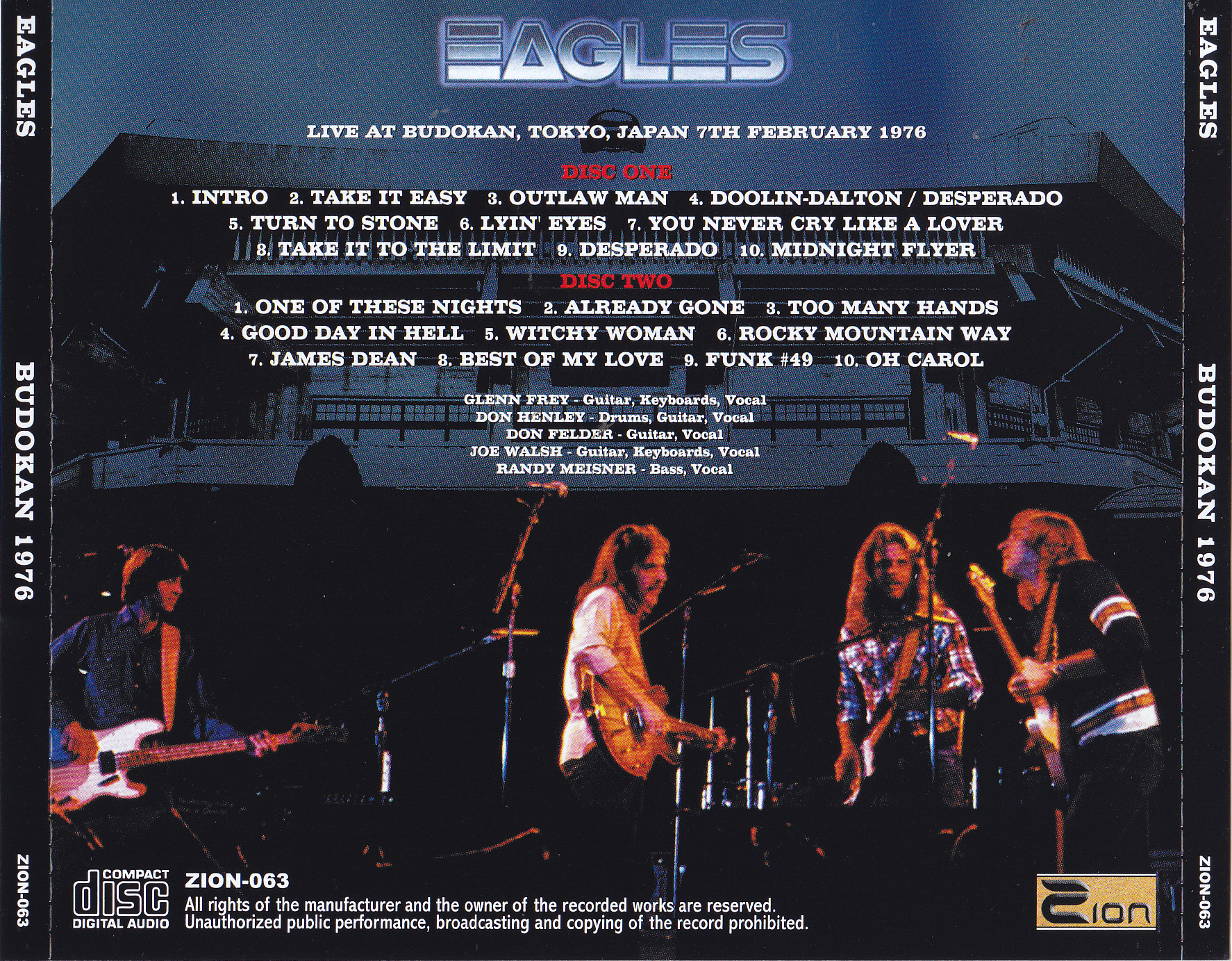 Eagles / Budokan 1976 / 2CD – GiGinJapan
