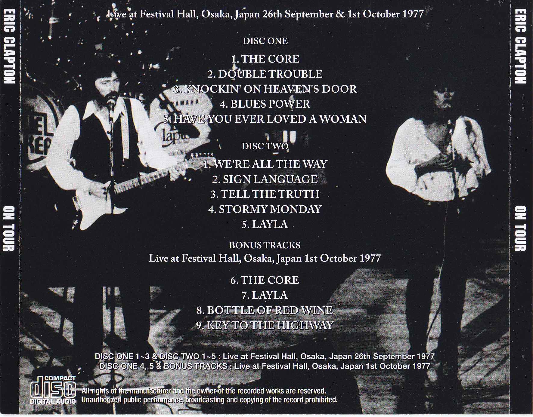 Eric Clapton / On Tour / 2CD – GiGinJapan