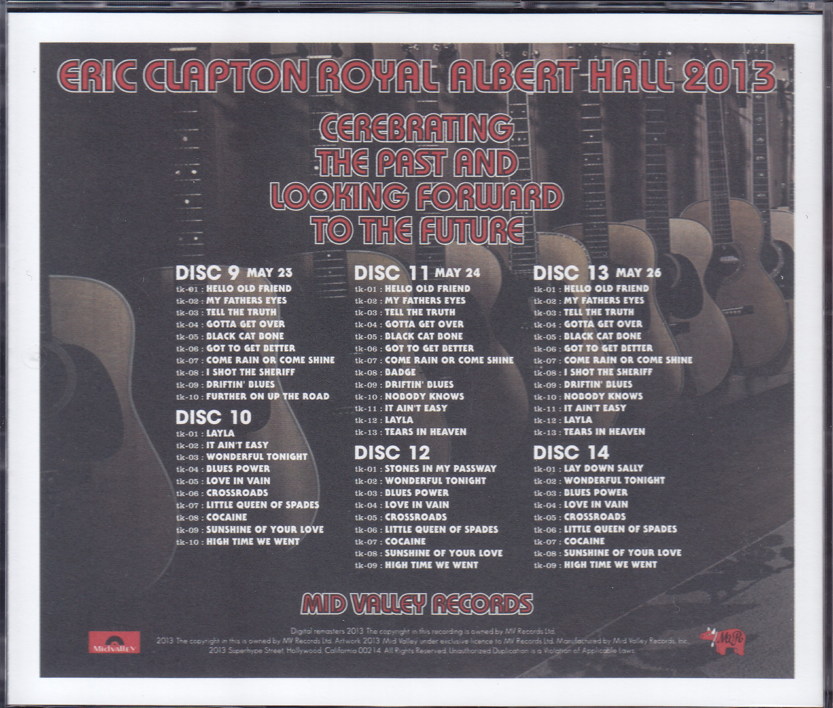 Eric Clapton / Royal Albert Hall 2013 / 14CD Box Set