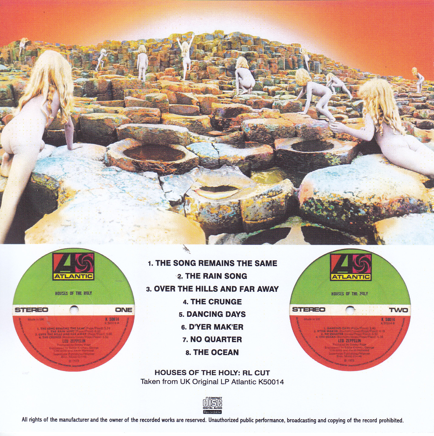 Led Zeppelin / Houses Of The Holy / 1CDR – GiGinJapan