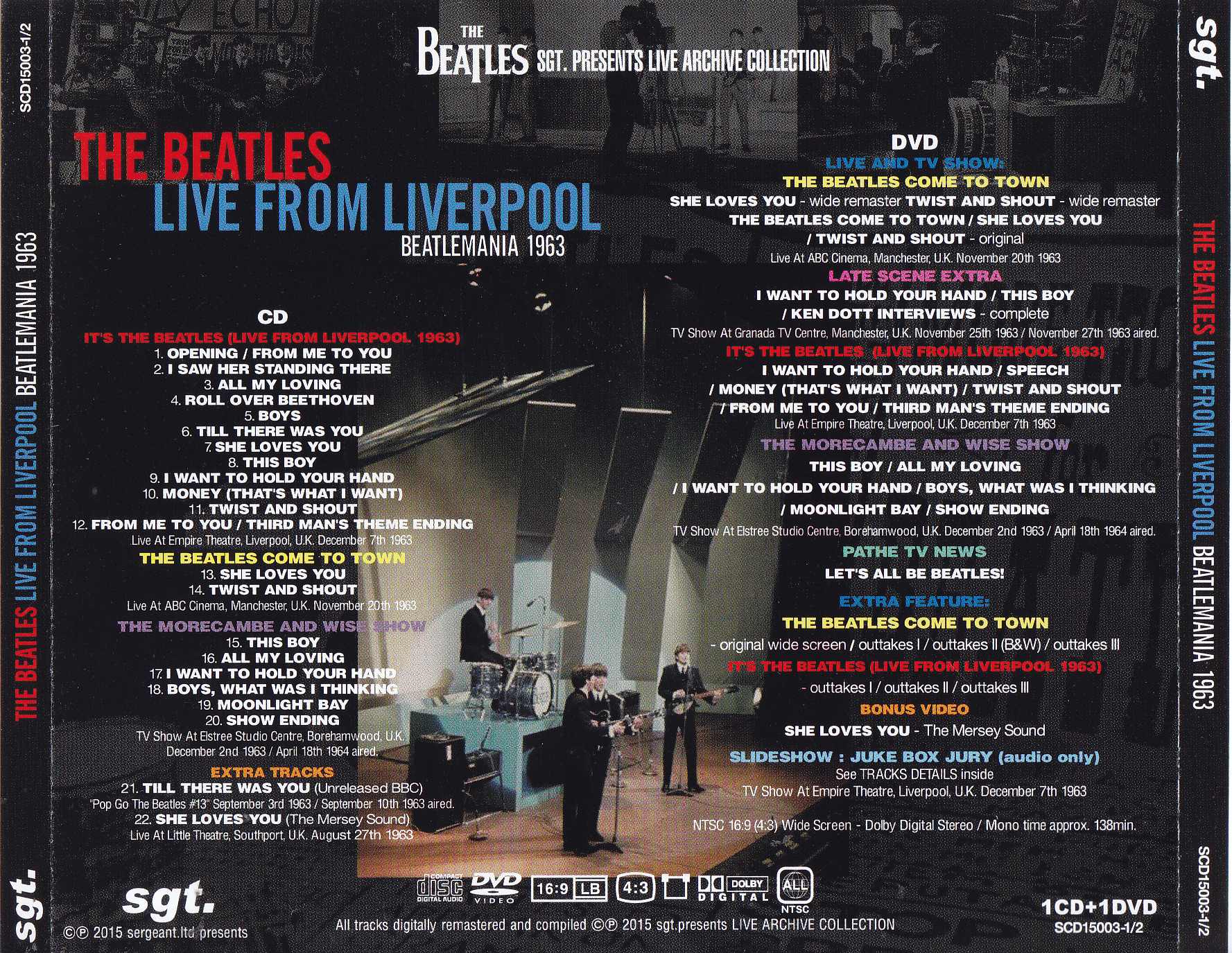 Beatles / Live From Liverpool Beatlemania 1963 / 1CD+1DVD – GiGinJapan