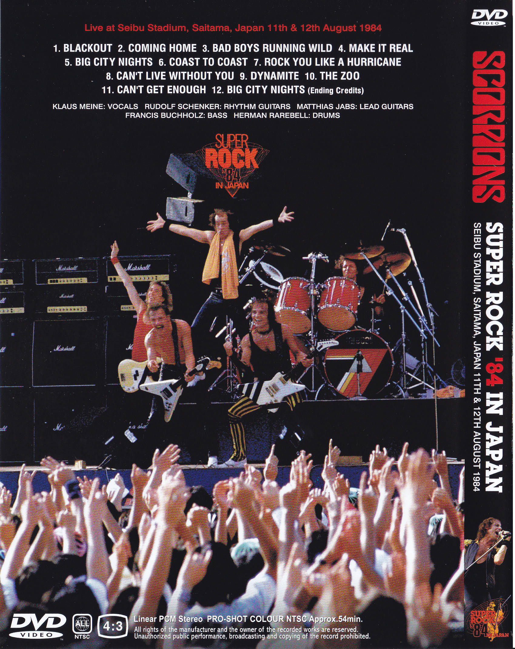 Scorpions / Super Rock 84 In Japan / 1DVD – GiGinJapan