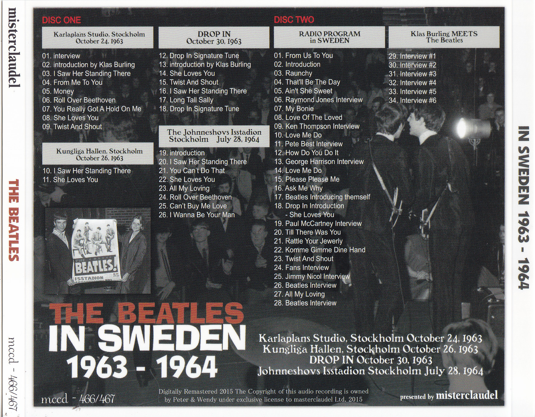 Beatles / In Sweden 1963-1964 / 2CD+2DVD Wx Booklet & Slipcase 