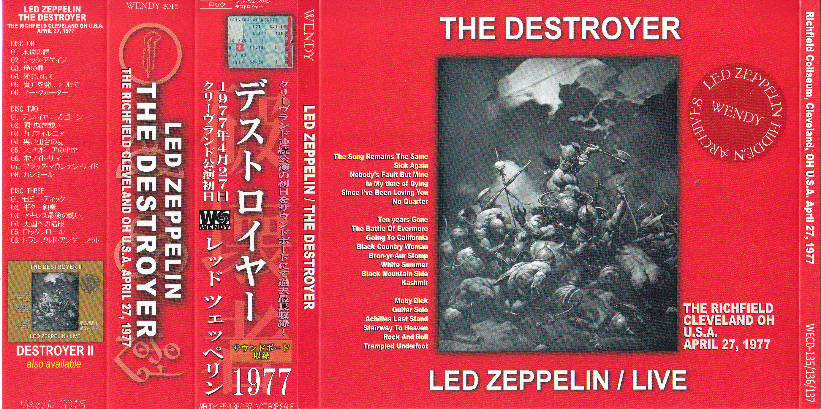 Led Zeppelin / The Destroyer / 3CD OBI Strip – GiGinJapan