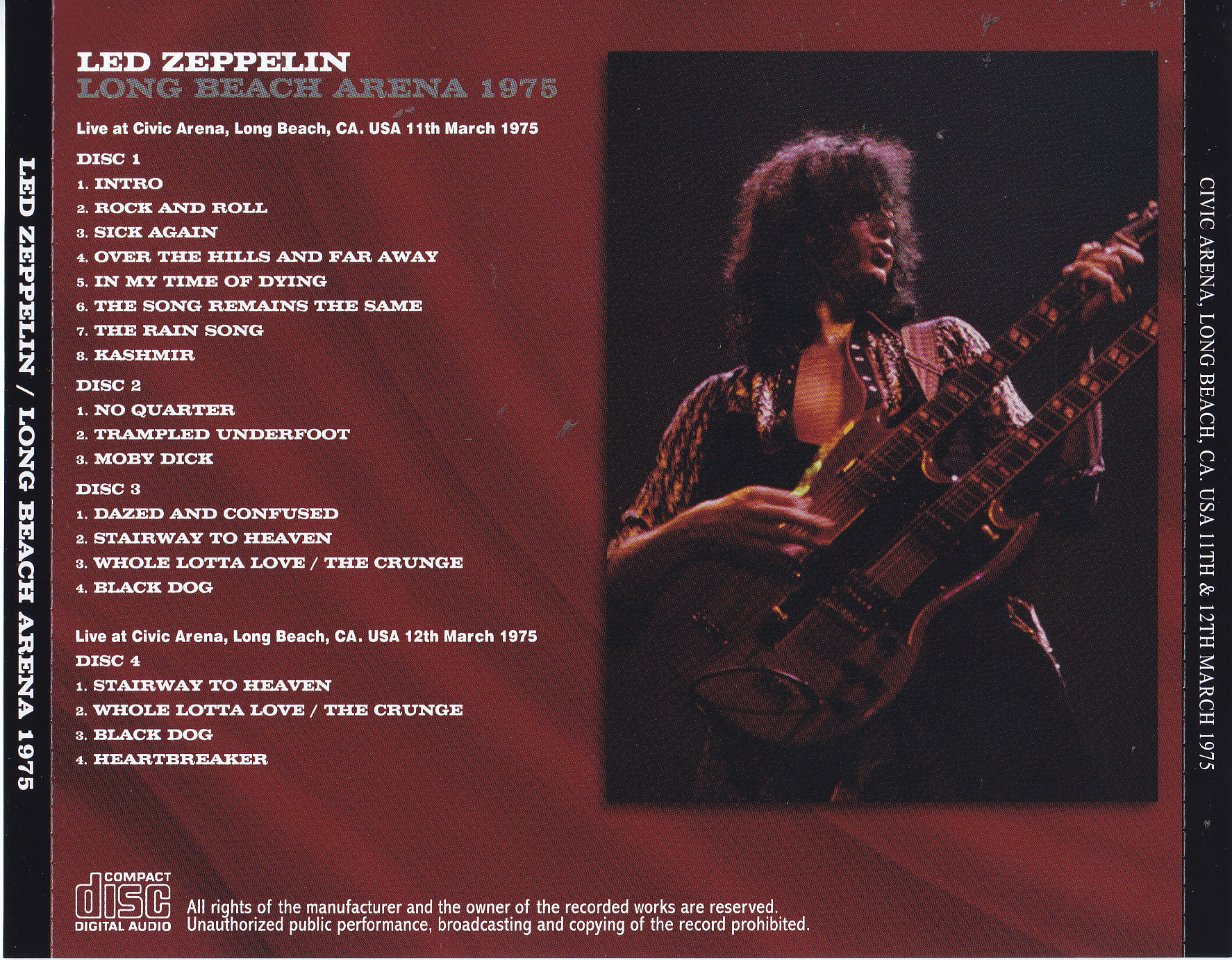 Led Zeppelin / Long Beach Arena 1975 / 4CD – GiGinJapan