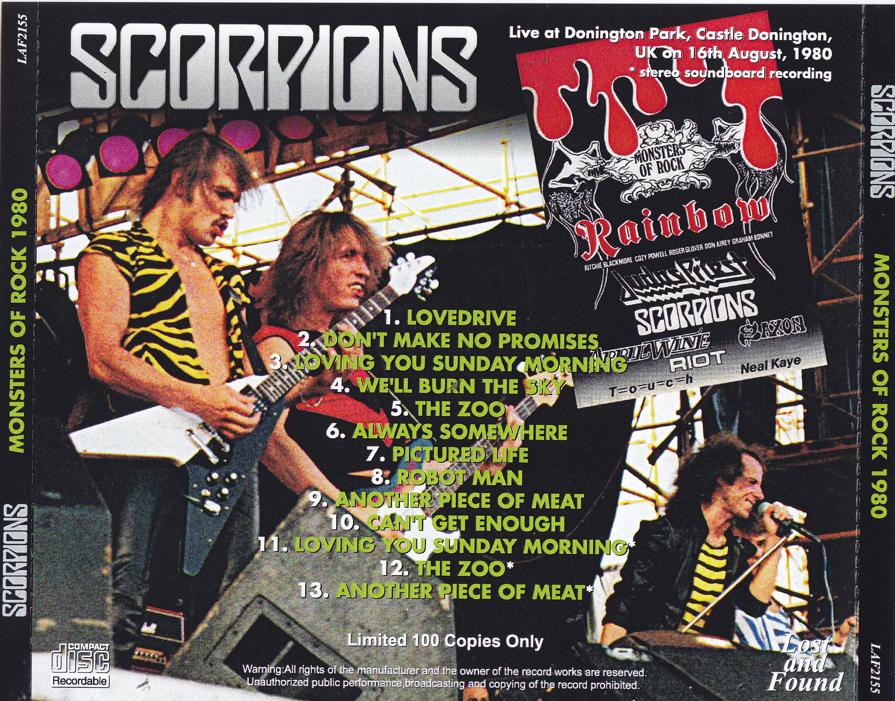 Scorpions / Monsters Of Rock 1980 / 1CDR – GiGinJapan