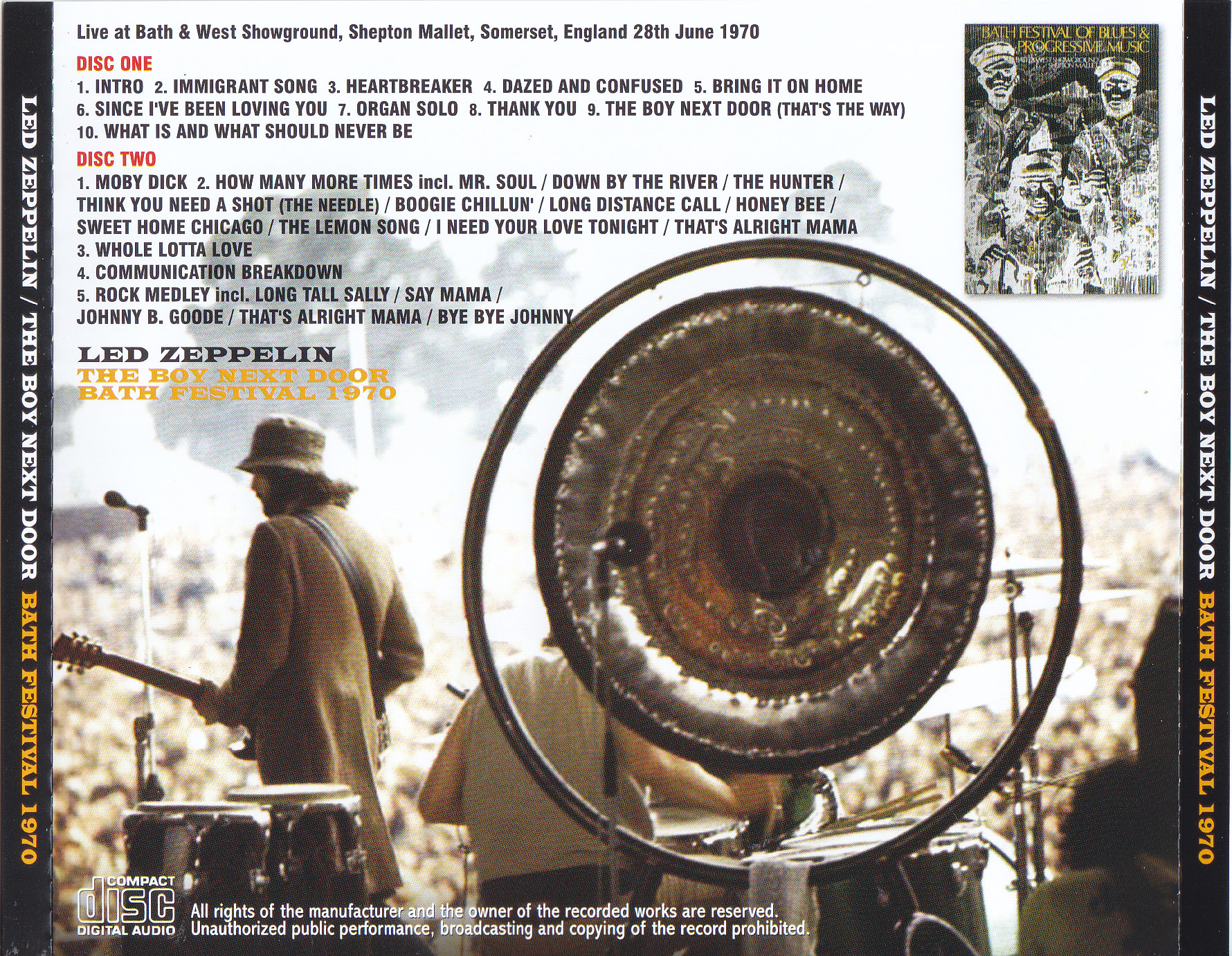 Led Zeppelin / The Boy Next Door Bath Festival 1970 / 2CD – GiGinJapan
