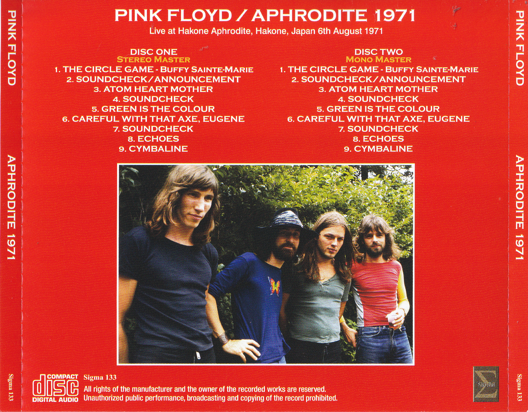 Pink Floyd / Aphrodite 1971 / 2CD – GiGinJapan