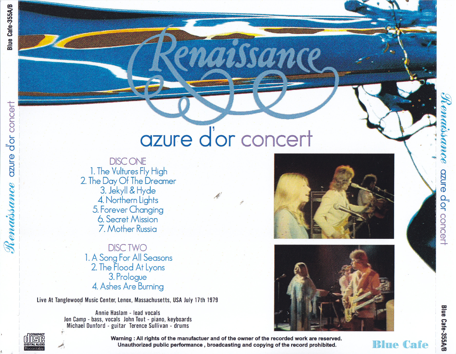 Renaissance / Azure Dor Concert / 2CDR – GiGinJapan