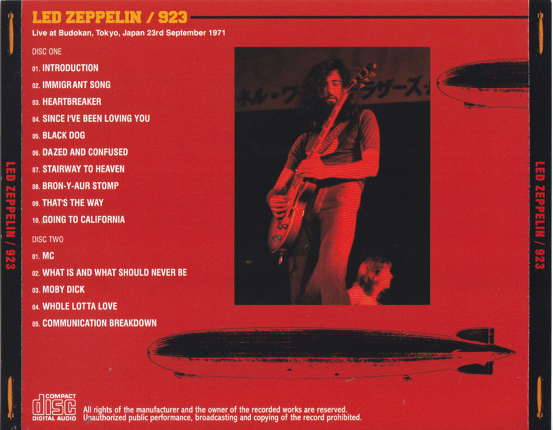 Led Zeppelin / 923 / 2CD – GiGinJapan