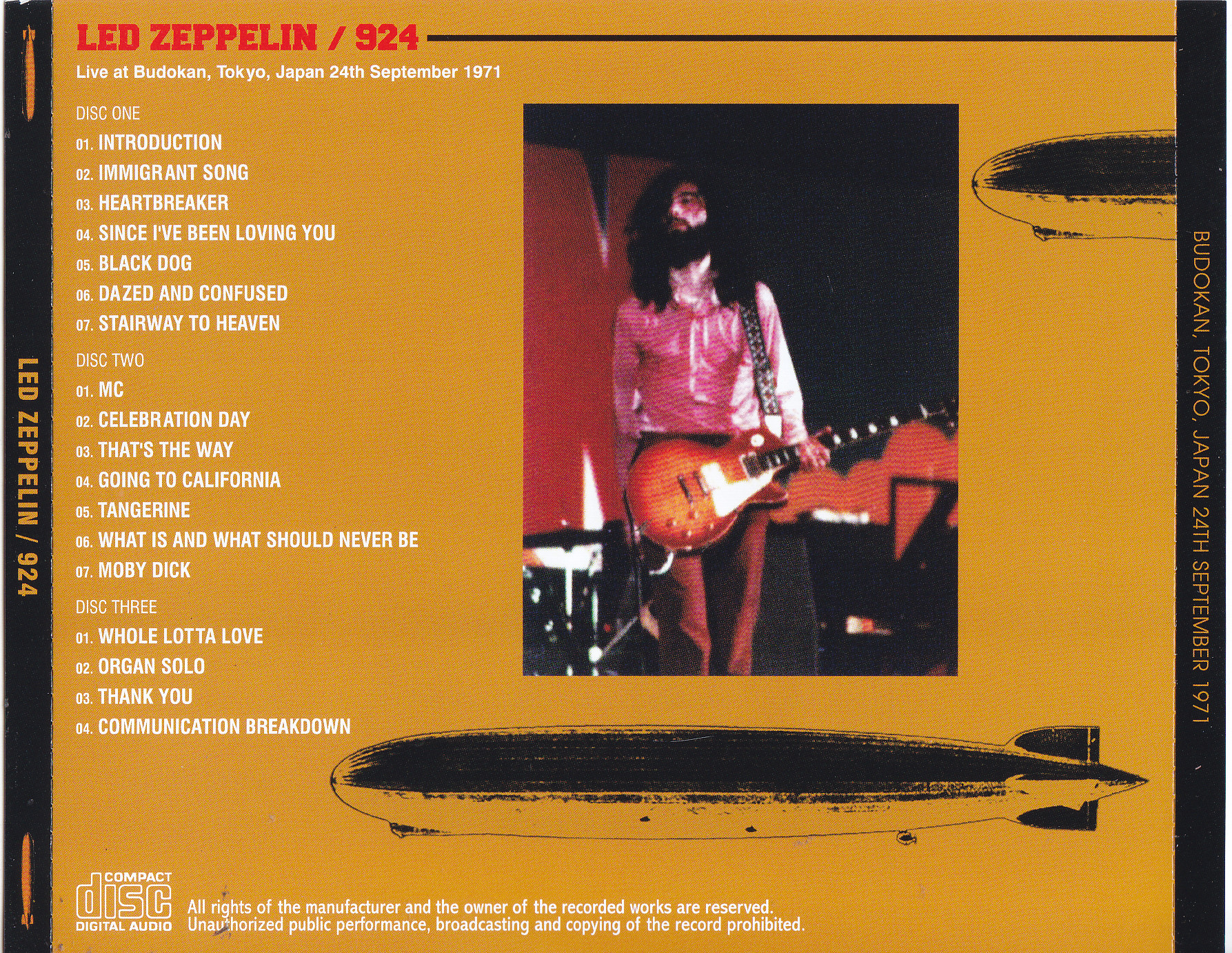 Led Zeppelin / 924 / 3CD – GiGinJapan