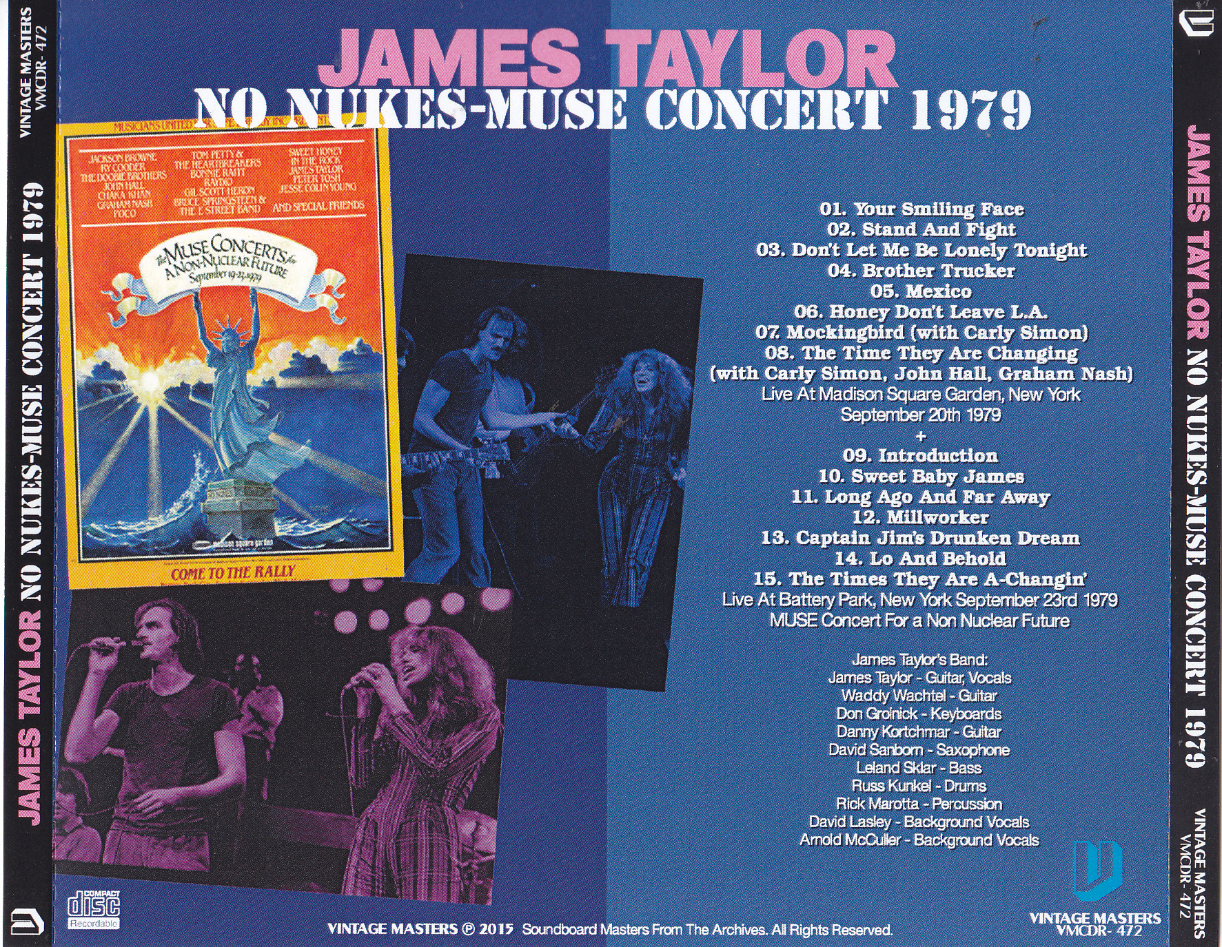 James Taylor / No Nukes Muse Concert 1979 / 1CDR – GiGinJapan