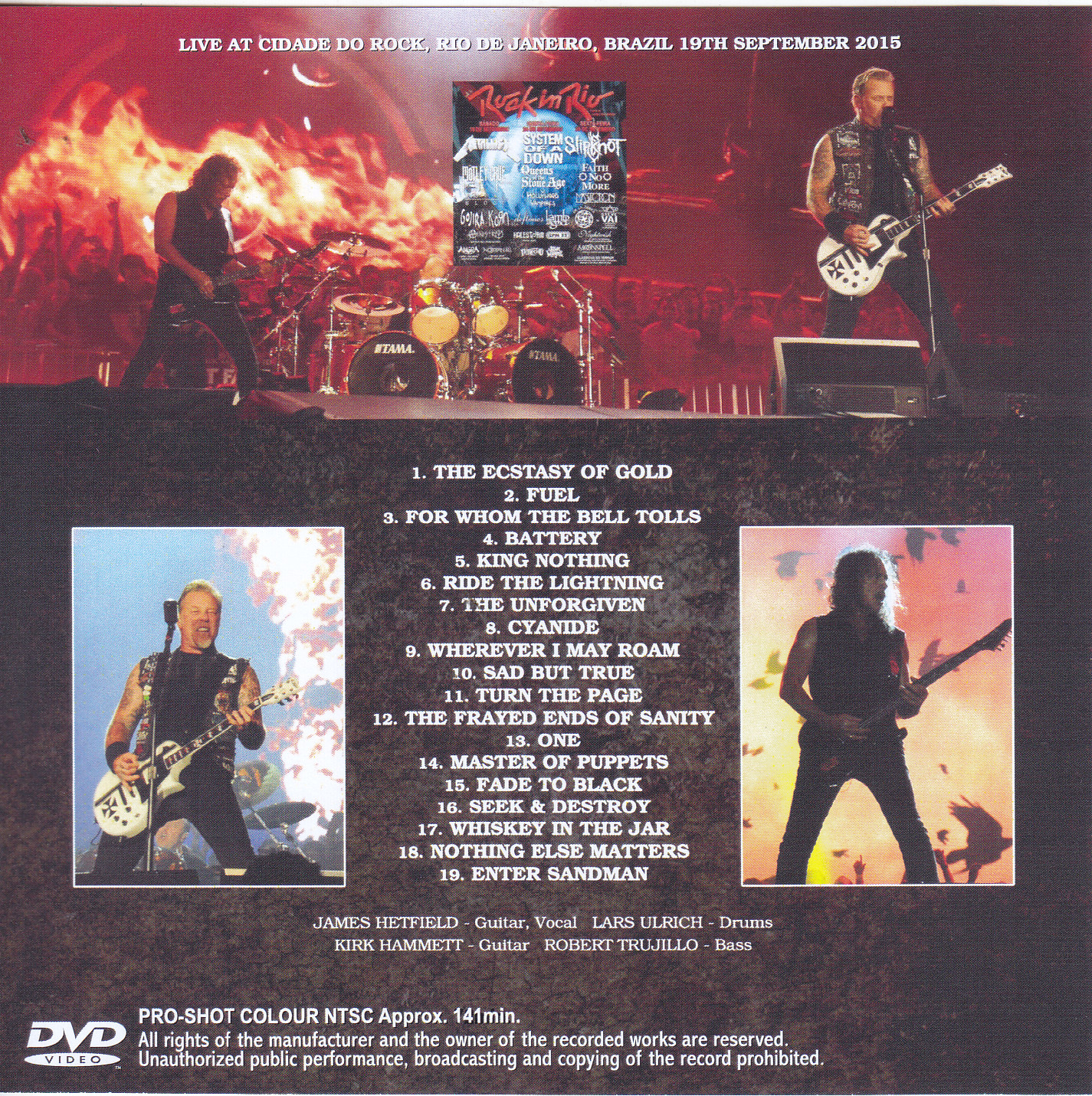 Metallica / Rock In Rio Brasil 2015 / 1DVDR – GiGinJapan