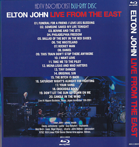 Elton John / Live From The East / Blu Ray R – GiGinJapan