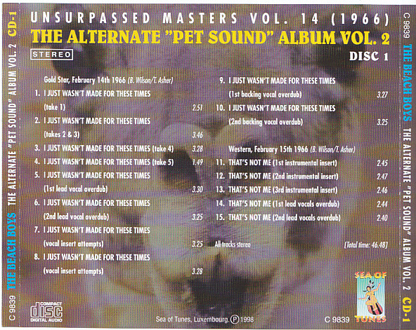 Beach Boys / Unsurpassed Masters Vol 14 (1966) / 4CD – GiGinJapan