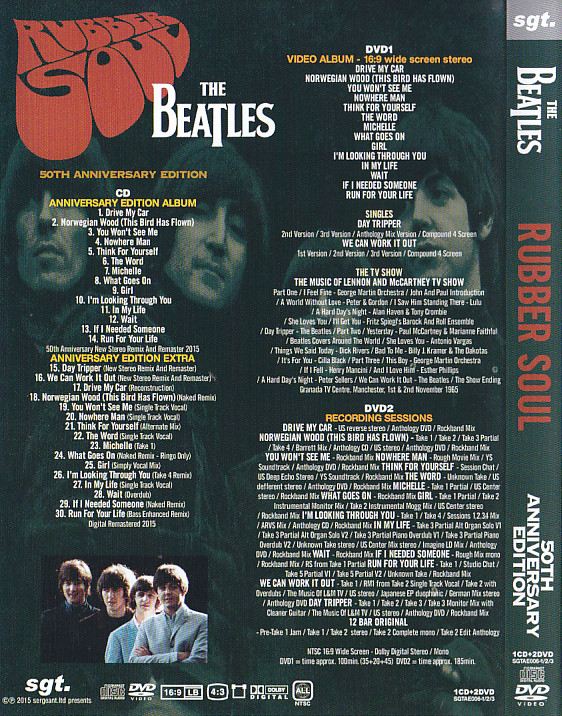 Beatles / Rubber Soul 50th Anniversary Edition / 1CD+2DVD – GiGinJapan